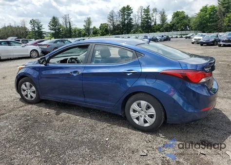 2016 Hyundai Elantra Se from USA, damaged, VIN 5NPDH4AE8GH753686